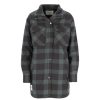 Damer Twentyfour Fritidsjakker | Finse Flannel Jakke Mellomgronn