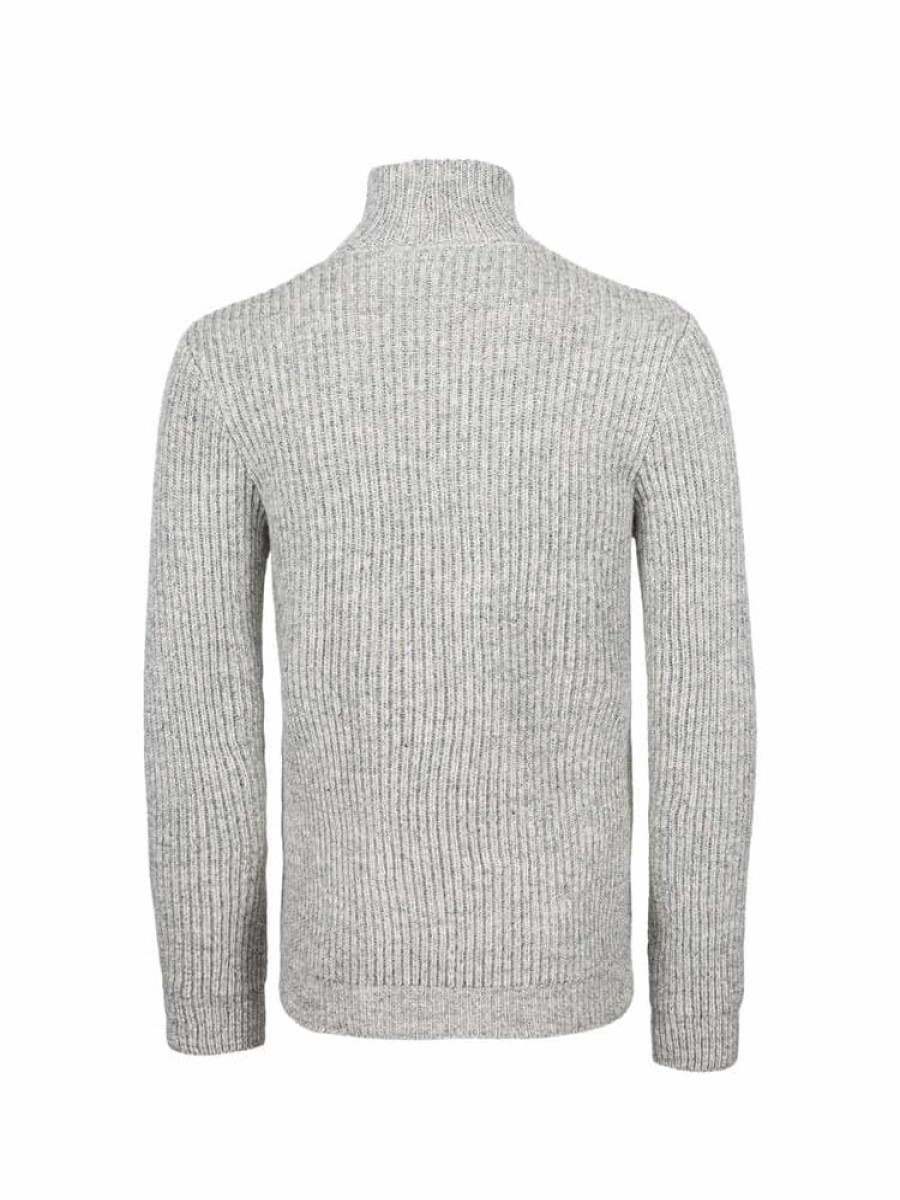 Herrer Norlender Knitwear Ullgensere | Fitjar Ull Genser Gra