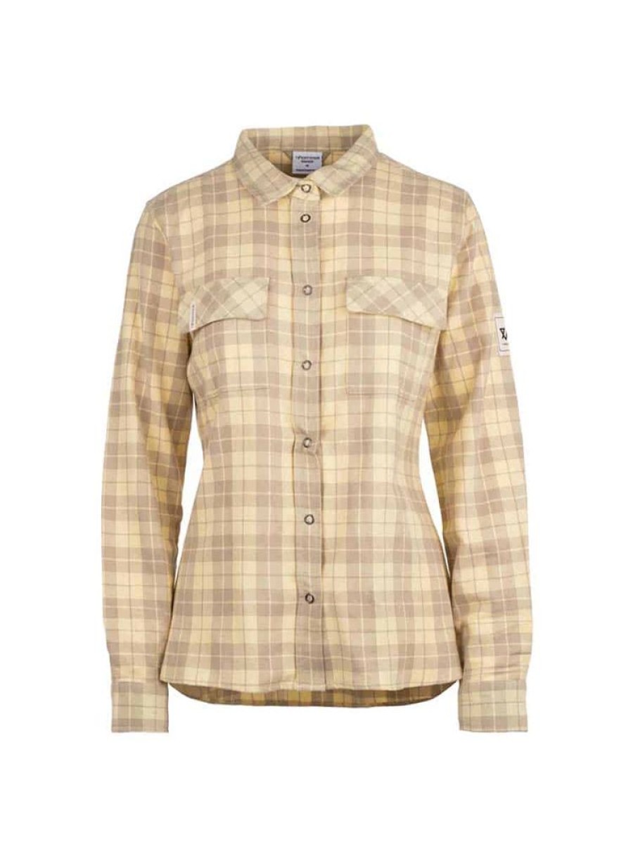 Damer Twentyfour Topper Og T-Skjorter | 1222 Hike Skjorte Lys Beige