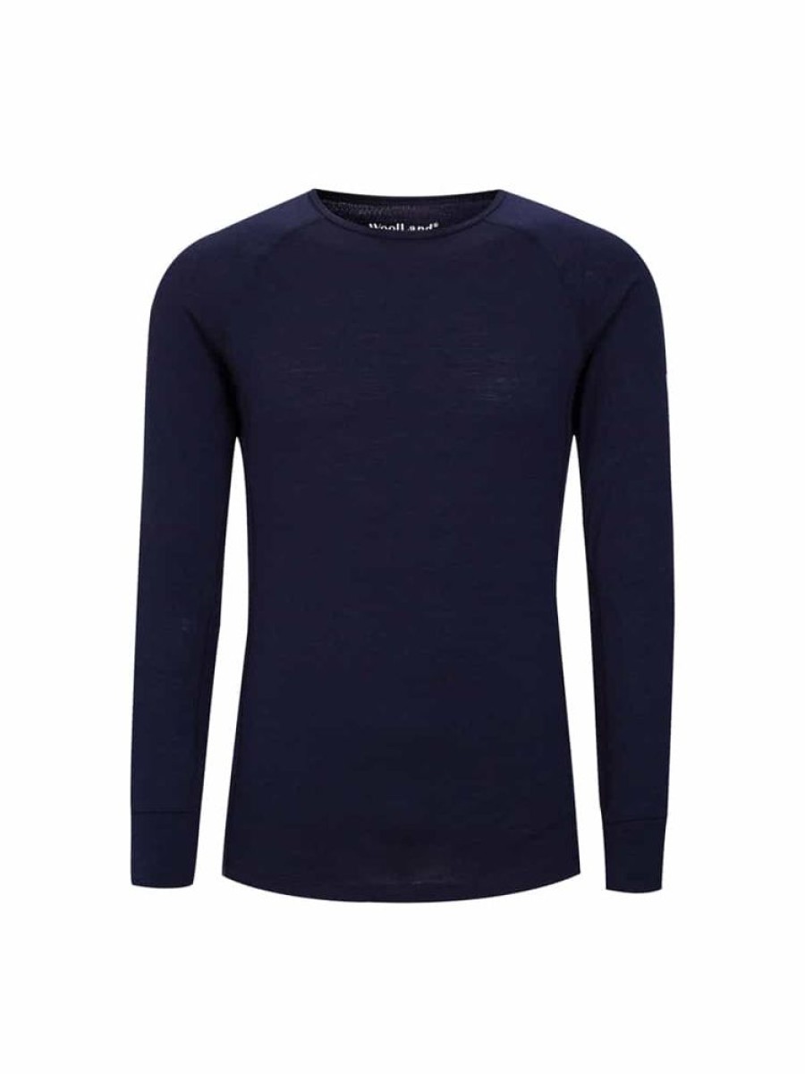 Herrer WoolLand Ullundertoy | Rena Baselayer Topp Blatt Blekk