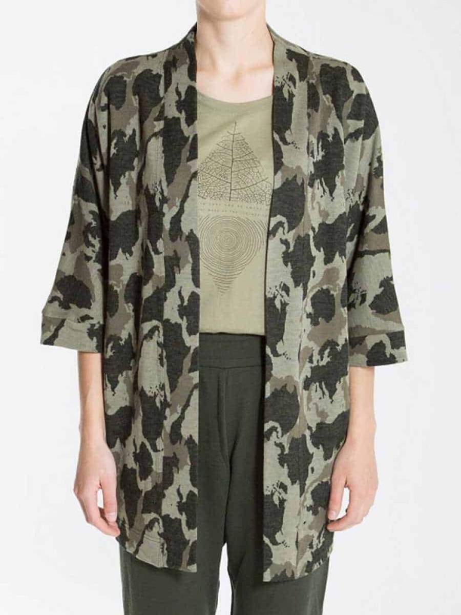 Damer We Norwegians Ulljakker | Oneworld Ull Kimono Gronn