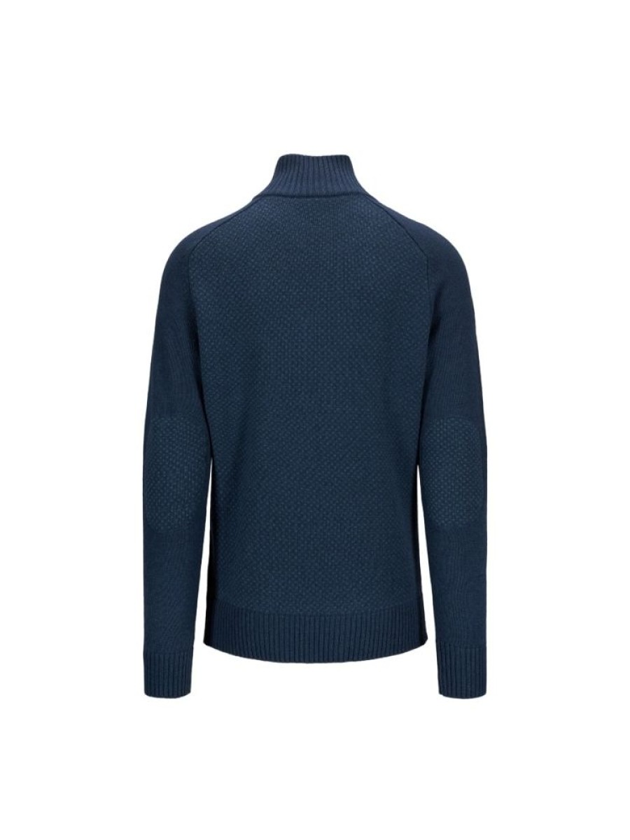 Herrer Tufte Gensere | Robin Lav Half-Zip Genser Bla