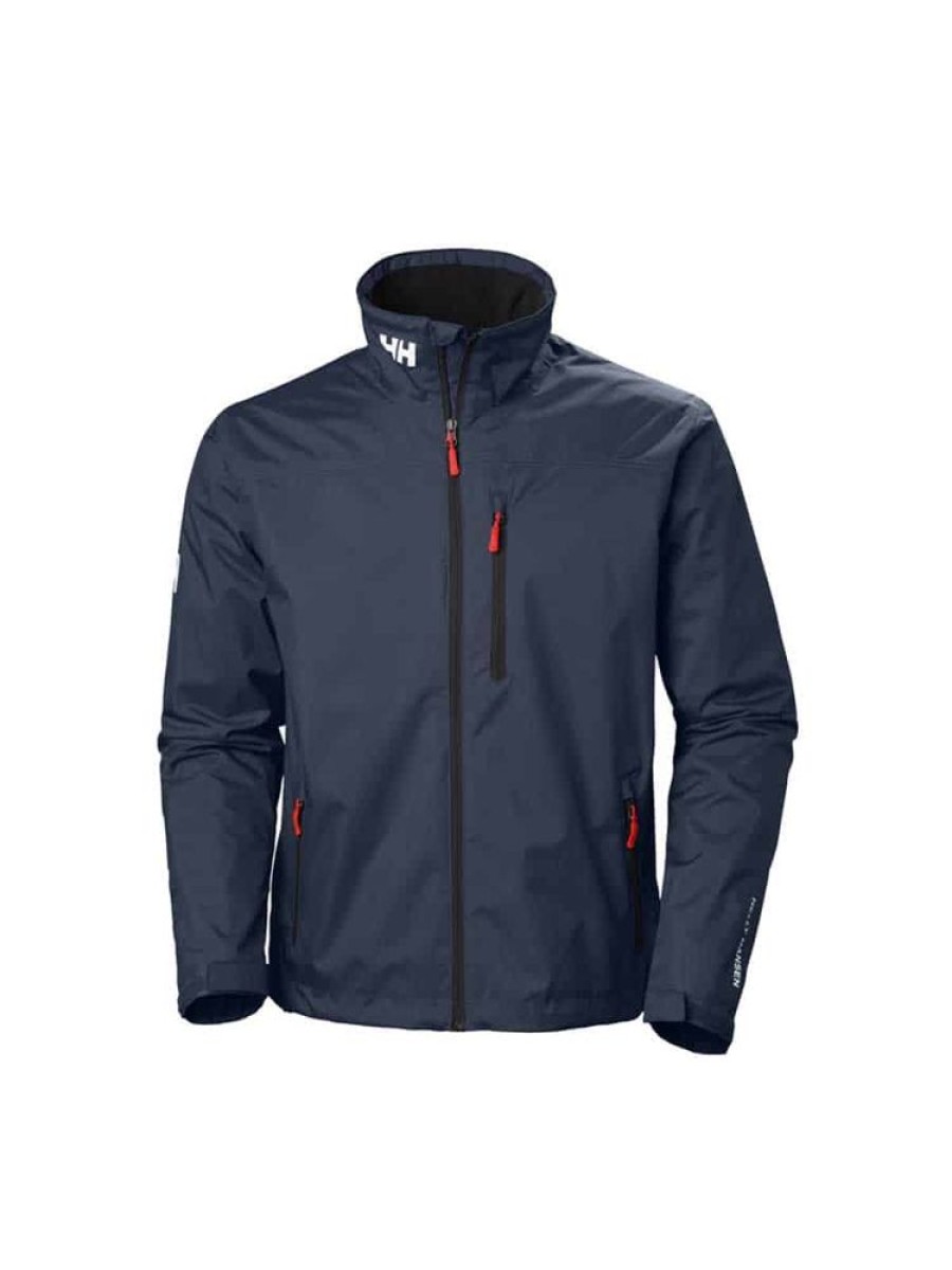 Herrer Helly Hansen Seilerjakker | Crew Mellomlag Jakke Marine