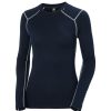 Damer Helly Hansen Ullundertoy | Lifa Merino Midv Crew Marine