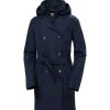 Damer Helly Hansen Fritidsjakker | Welsey Ii Trench Marine